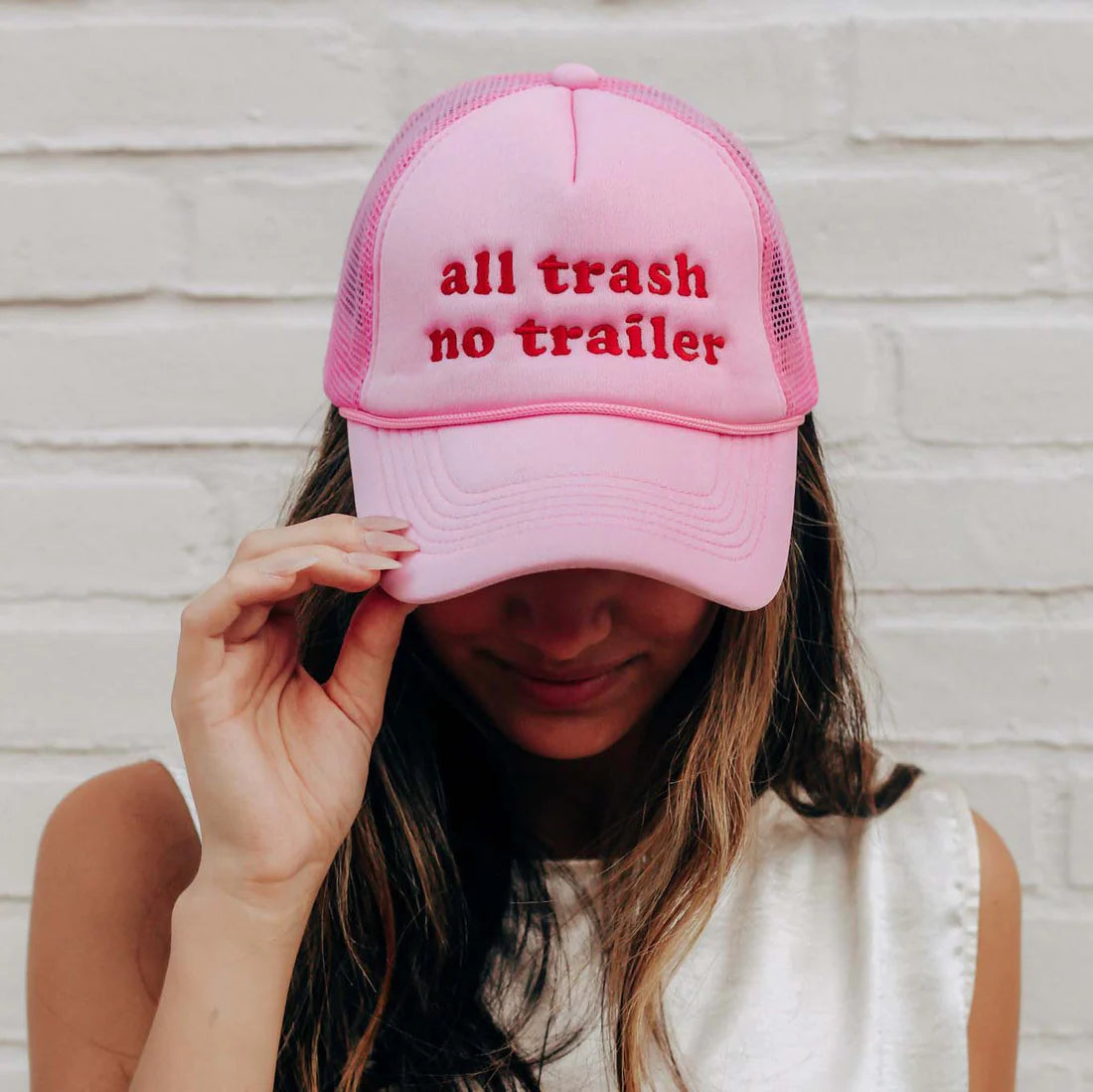 All Trash No Trailer Trucker Hat