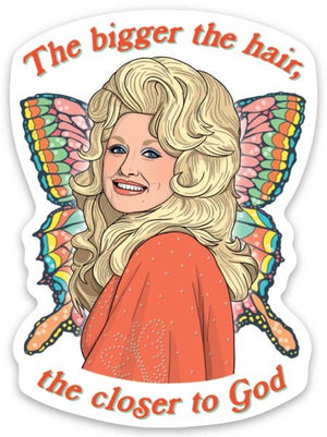 Bigger the Hair Sticker