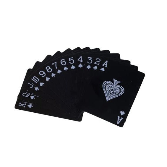 Black Waterproof Playing Cards