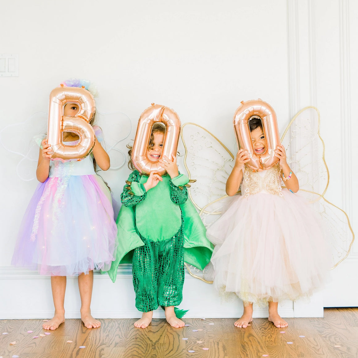 Boo Balloons in Gold, Rose Gold, or Silver