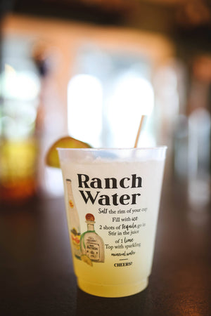 Ranch Water Recipe Frosted Cups