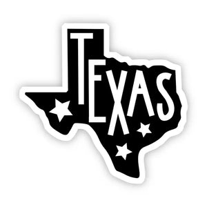 Black Texas Sticker