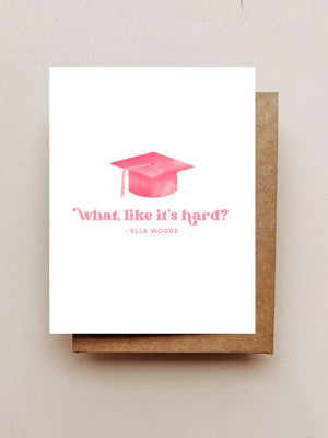 Elle Woods Grad Card