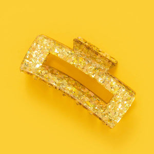 Yellow Confetti Claw Clip