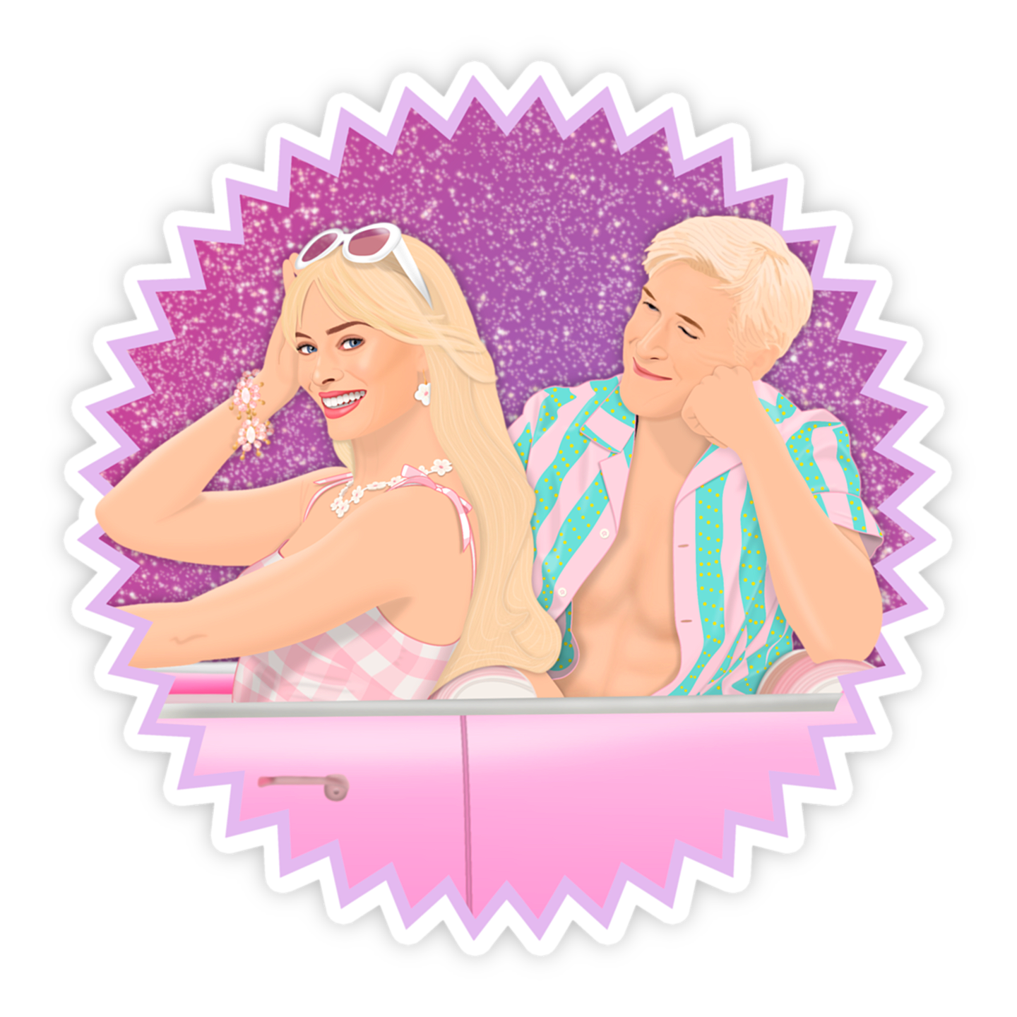 Barbie Movie Sticker - Glamfetti