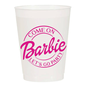 Come on Barbie Frosted Cups | Set of 6