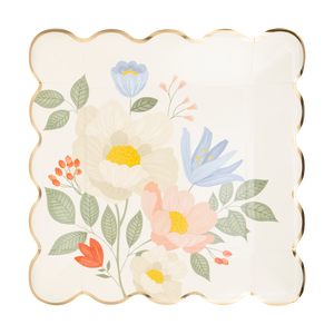 Floral Corner Plates