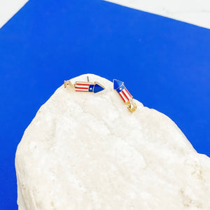 Rocket Enamel Stud Earrings