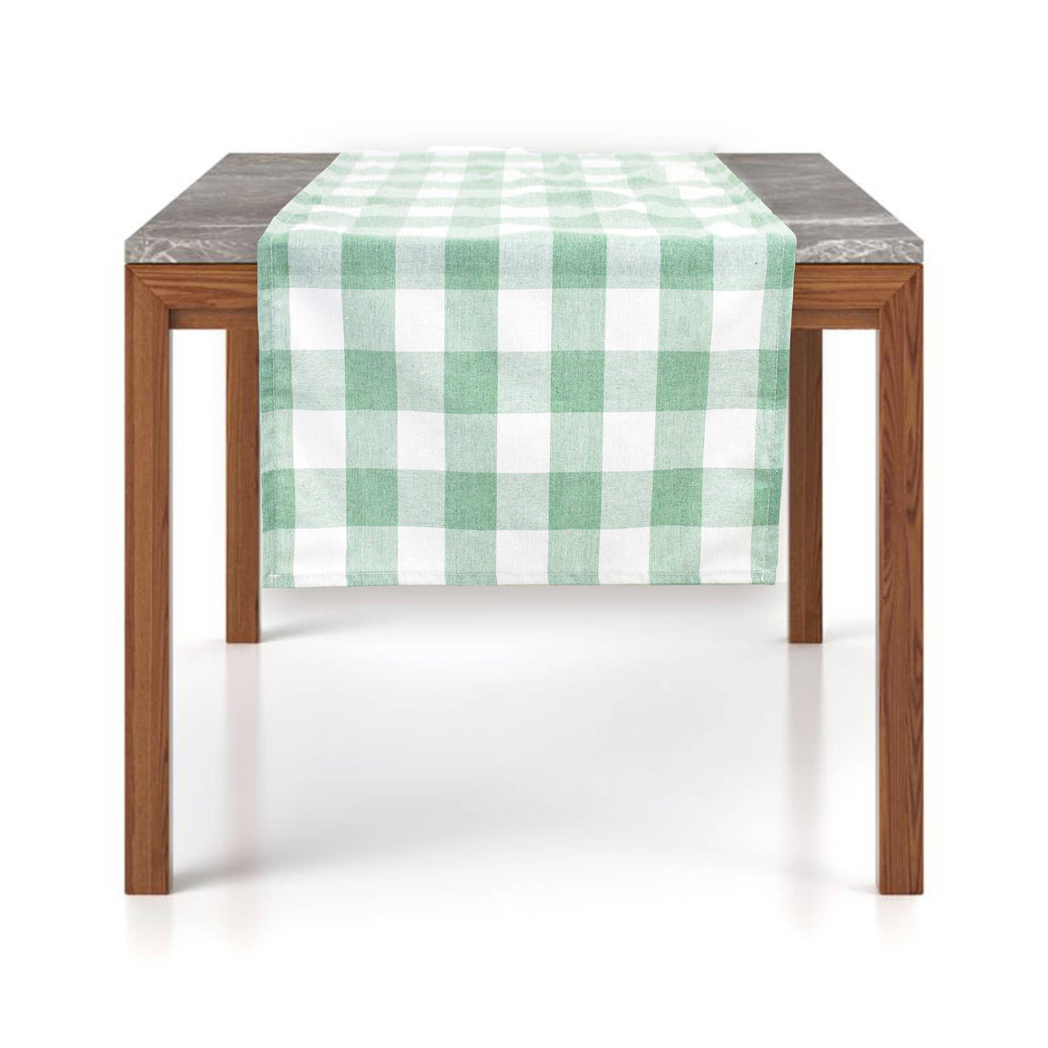 Green Gingham Runner