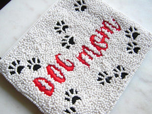 Dog Mom Seed Bead Bag