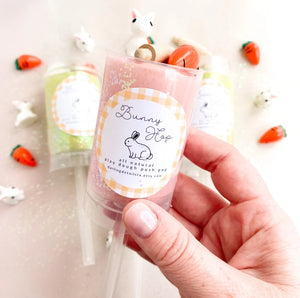 Pink Bunny Play Dough Push Pop