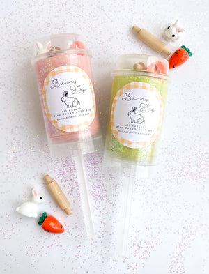 Lime Bunny Play Dough Push Pop