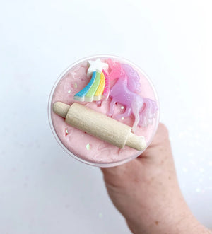 Unicorn Play Dough Push Pop