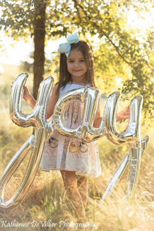 "Yay" Silver Mylar Balloon