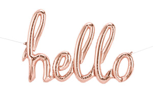 Rose Gold "Hello" Balloon