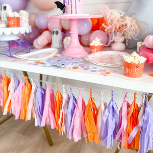 Pink Halloween Tassel Garland