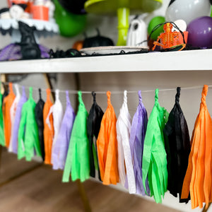 Monster Halloween Tassel Garland