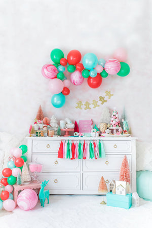 Colorful Christmas Balloon Garland DIY Kit