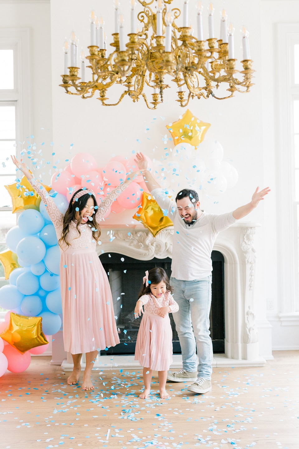 Oh Baby Giant Balloon With Tassel Tail Blue Pink Boy Girl Statement Party  Decoration Shower Gender Pregnancy Reveal Photo Prop - Yahoo Shopping