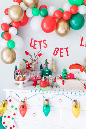 Let's Get Lit Christmas Balloon Garland Kit