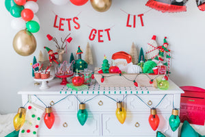 Let's Get Lit Christmas Balloon Garland Kit