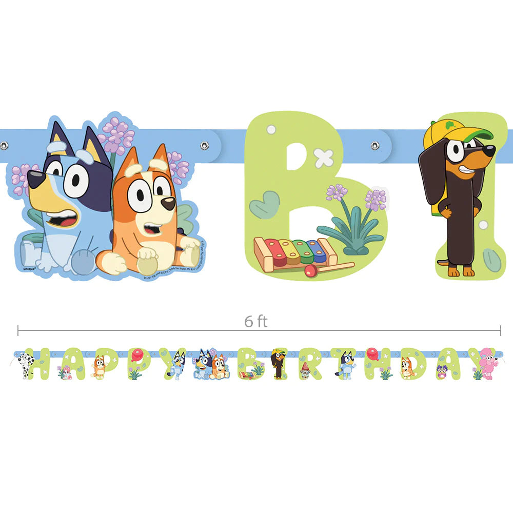 Happy Birthday Bluey Banners, Banners Printable, Bluey Party